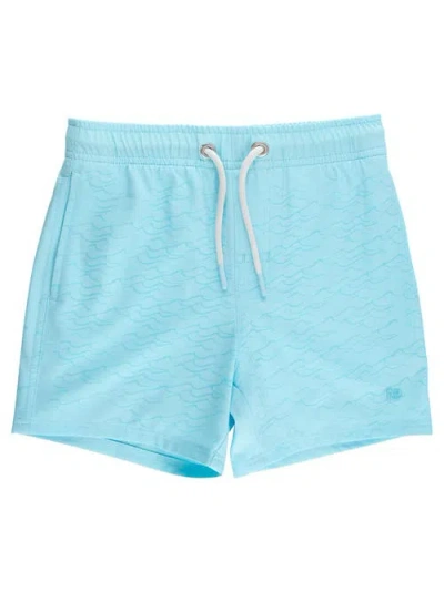 Ruggedbutts Babies'  Color Changing Performance Hybrid Swim Trunks In Blue