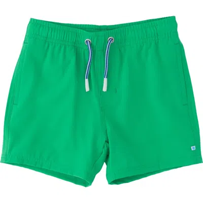 Ruggedbutts Kids'  Color Changing Performance Hybrid Swim Trunks In Green
