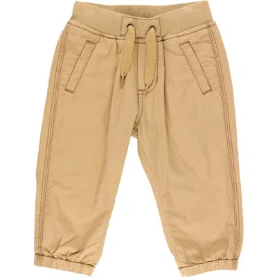 Ruggedbutts Babies'  Khaki Joggers In Brown