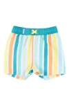 Ruggedbutts Kids' Poolside Stripe Swim Trunks In Poolside Stripes