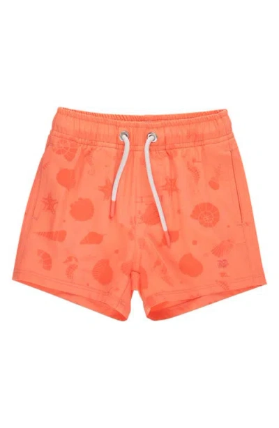 Ruggedbutts Babies'  Kids' Upf 50+ Swim Trunks In Red