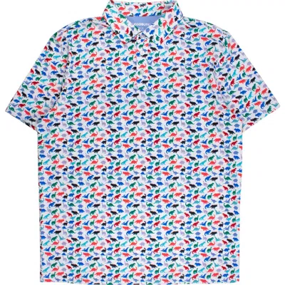 Ruggedbutts Knit Short Sleeve Performance Polo In Blue
