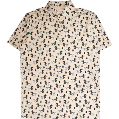 Ruggedbutts Knit Short Sleeve Performance Polo In Gold