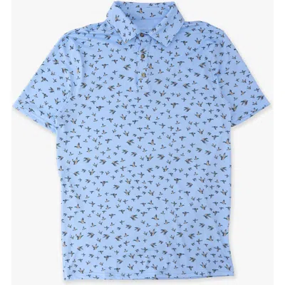 Ruggedbutts Knit Short Sleeve Performance Polo In Blue
