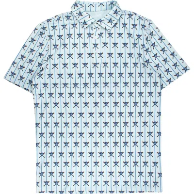 Ruggedbutts Knit Short Sleeve Performance Polo In Blue