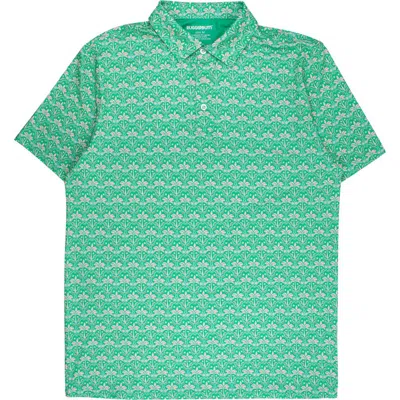Ruggedbutts Knit Short Sleeve Performance Polo In Green