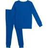 Ruggedbutts Kids'  Modal Blend Boys Long Sleeve Pajama Set In Starry Night Blue
