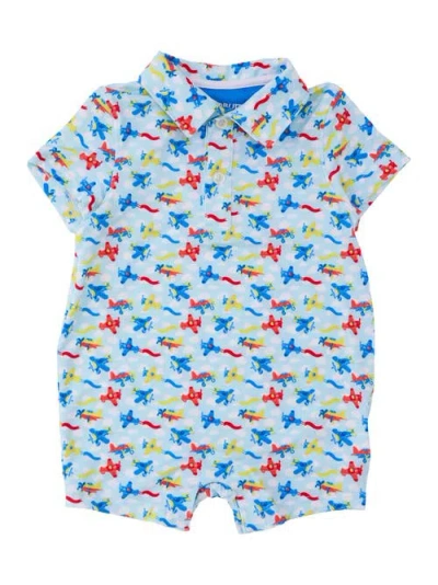 Ruggedbutts Babies'  Performance Polo Romper In Multi