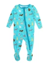 Ruggedbutts Softsnooze Baby Boys One Piece Footie Pajamas In Brown