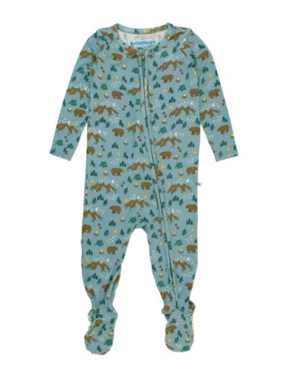 Ruggedbutts Softsnooze Baby Boys One Piece Footie Pajamas In Beary Happy Camper