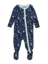 Ruggedbutts Softsnooze Baby Boys One Piece Footie Pajamas In Blast Off