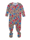 Ruggedbutts Softsnooze Baby Boys One Piece Footie Pajamas In Game Day