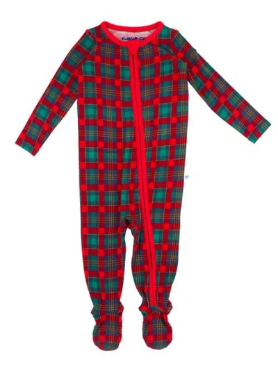 Ruggedbutts Softsnooze Baby Boys One Piece Footie Pajamas In Merry Memories Plaid