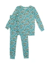 Ruggedbutts Kids'  Softsnooze Boys Long Sleeve Pajama Set In Beary Happy Camper