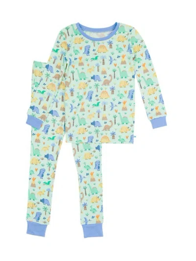 Ruggedbutts Kids'  Softsnooze Boys Long Sleeve Pajama Set In Dino-mite Dude