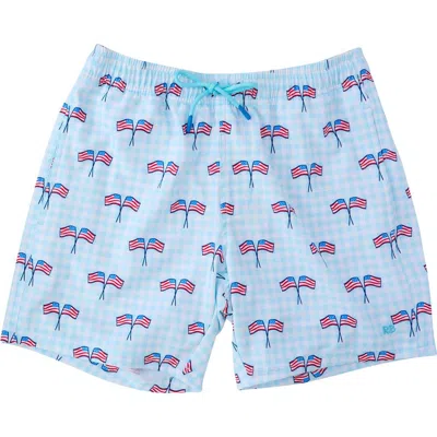 Ruggedbutts Stretch Swim Trunks In Blue