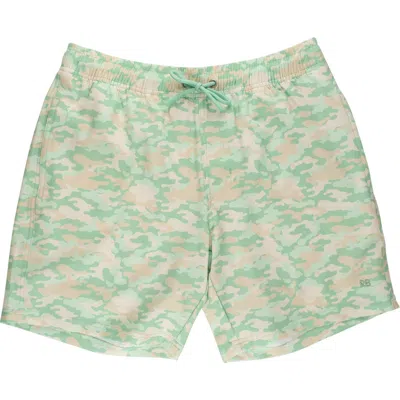 Ruggedbutts Stretch Swim Trunks In Green