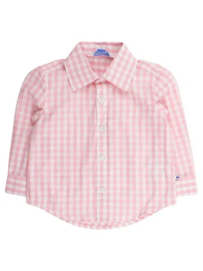 Ruggedbutts Babies'  Toddler Boys Long Sleeve Button Down Shirt In Pink