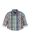 Ruggedbutts Babies'  Toddler Boys Long Sleeve Button Down Shirt In Prep School Plaid