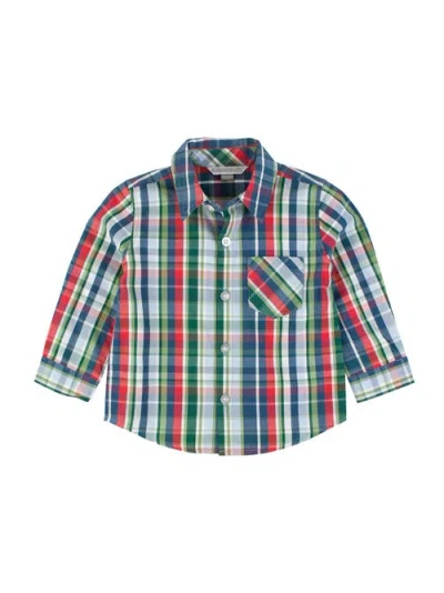Ruggedbutts Toddler Boys Long Sleeve Button Down Shirt In Prep School Plaid