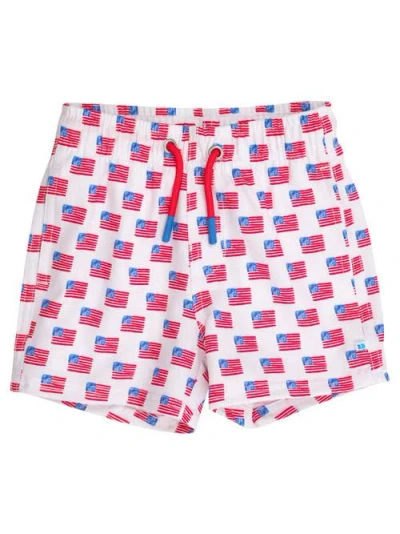 Ruggedbutts Kids'  Upf50+ Sun Protected Stretch Swim Trunks In Multi