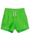 Ruggedbutts Babies'  Upf50+ Sun Protected Stretch Swim Trunks In Green