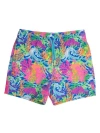 Ruggedbutts Babies'  Upf50+ Sun Protected Stretch Swim Trunks In Multi