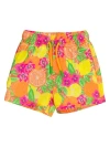 Ruggedbutts Babies'  Upf50+ Sun Protected Stretch Swim Trunks In Multi