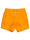 Ruggedbutts Babies'  Upf50+ Sun Protected Stretch Swim Trunks In Multi