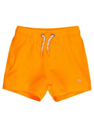 Ruggedbutts Babies'  Upf50+ Sun Protected Stretch Swim Trunks In Multi