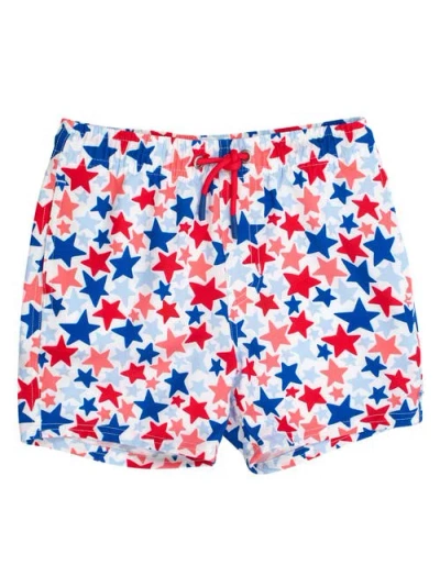 Ruggedbutts Kids'  Upf50+ Sun Protected Stretch Swim Trunks In Multi