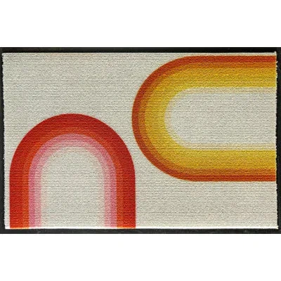 Rugs America Lianna Cherryade Lo75a 20"x31.5" Door And Kitchen Mat In Brown;pink;orange;silver
