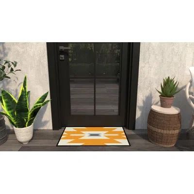 Rugs America Lianna Sunnyside Up Lo35a 20"x31.5" Door And Kitchen Mat In Gray;silver;tan
