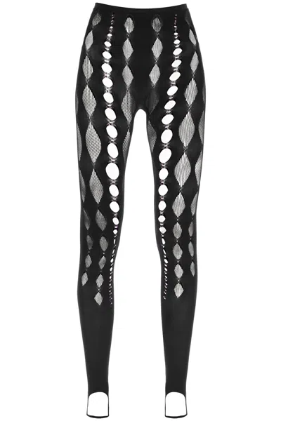 RUI RUI BEADED SEE THROUGH LEGGINGS