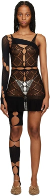 Rui Black Cutout Minidress In Onyx