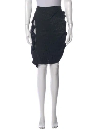 Pre-owned Rui Silk Knee-length Skirt In Black