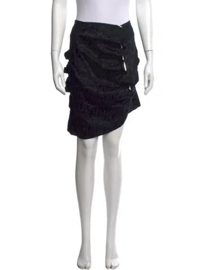 Pre-owned Rui Silk Mini Skirt In Black
