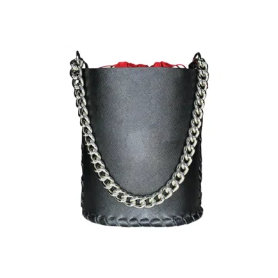 Ruj Heritage Women's Black / Red / Silver Bucket Bag Black In Multi