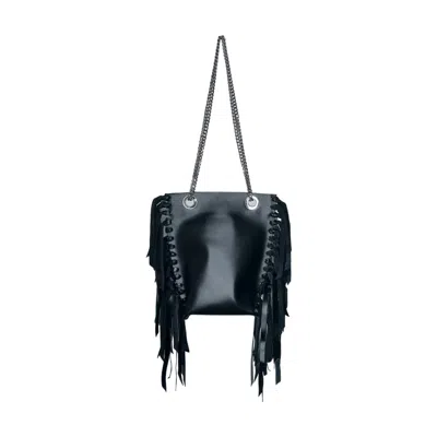 Ruj Heritage Women's Black / Silver Mini Tote Bag Frange Black In Multi