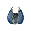 Ruj Heritage Women's Blue / Gold Mini Hobo Bag Midnight Blue In Multi