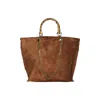 Ruj Heritage Women's Brown / Gold Picnic Bag Suede In Multi