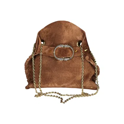 Ruj Heritage Women's Brown Mini Madeleine Bag Suede