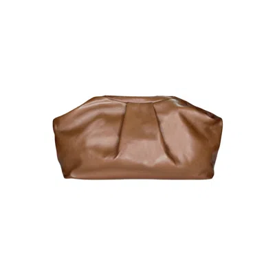 Ruj Heritage Women's Brown / Red Puffy Bag Milk Choccolate In Multi