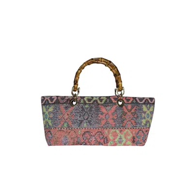 Ruj Heritage Women's Mini Picnic Bag Jacquard Pink
