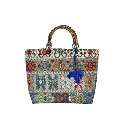 Ruj Heritage Women's Picnic Bag Jacquard Blue