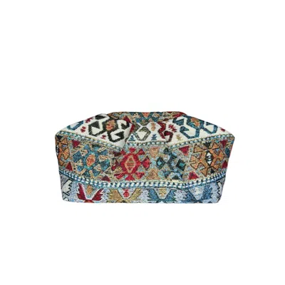 Ruj Heritage Women's Puffy Bag Jacquard Blue