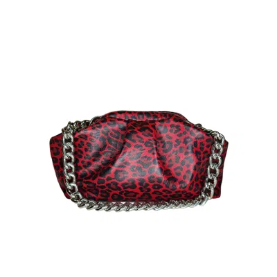 Ruj Heritage Women's Red / Black Mini Puffy Bag Rosso Animalier In Multi
