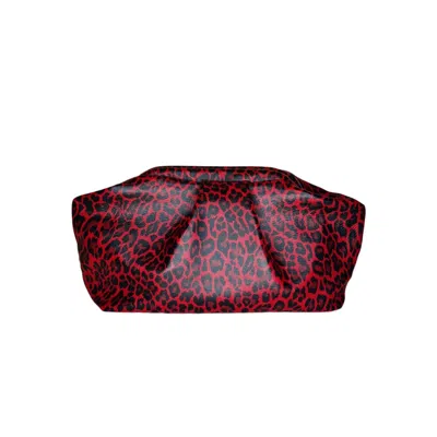 Ruj Heritage Women's Red / Black Puffy Bag Rosso Animalier In Multi