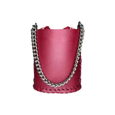 Ruj Heritage Women's Red / Gold Bucket Bag Cherry In Multi