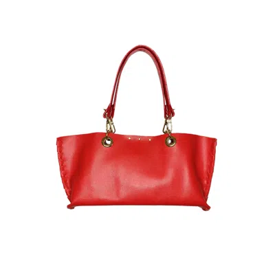 Ruj Heritage Women's Red Mini Picnic Bag Rosso Corallo